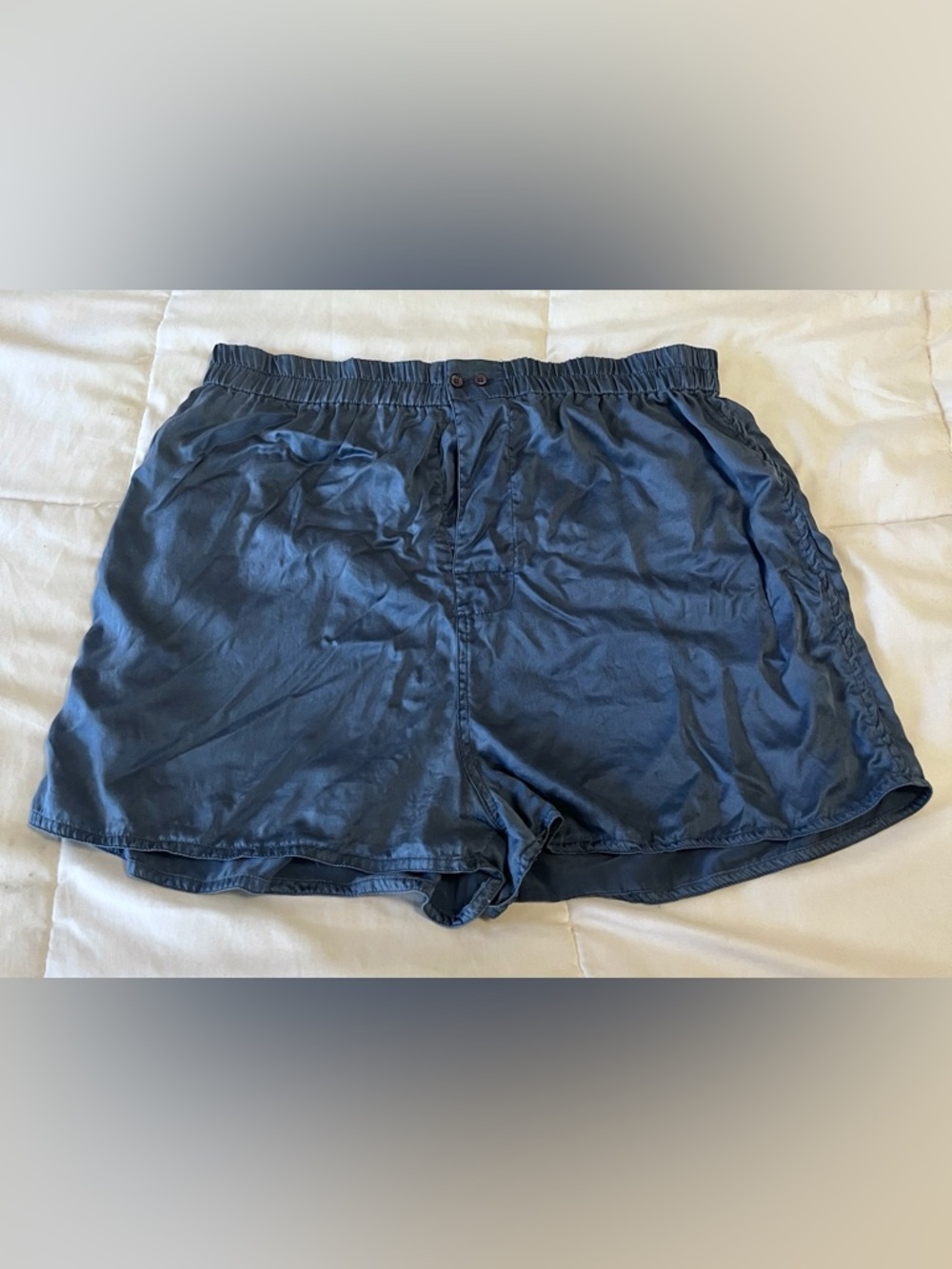 Vintage Men’s Victoria's Secret 100% Silk Fly Front Boxer Shorts fits like sz L